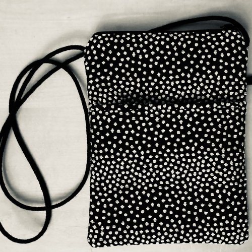 Maggie Bag - Black and White dots 
